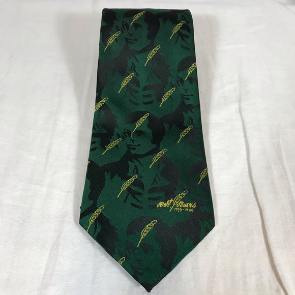 Native American Indian Necktie Feathers Green - Picture 3 of 8
